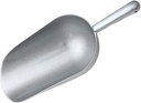 1Pc Silver Zinc Alloy Food Shovel with Ergonomic Handle for Scooping Flour Dried Fruits Ice and Kitchen Ingredients Rust-resistant Kitchen Tool