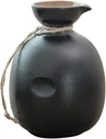 Set Sake Japanese Saki Wine Pot Sake Bottle Cup Rice Wine Pot Traditional Ceramic Saki Kettle Decorative Lid
