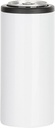 JPPlus 12oz Sublimation Skinny Can Coolers - Stainless Steel, Bulk Blanks for Custom Gifts & Promotional Use - Fits 12oz Slim Cans - Sublimation & Heat Transfer Ready (White, Each)
