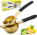 Lemon Squeezer Stainless Steel Lemon Juicer Manual Heavy Duty Lemon Juicer Pro-Grade No Seeds Citrus Juicer(Gold)