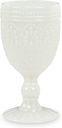 Abbott Collection 27-Creme/GOB Fan Pattern Goblet