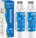 PUREPLUS 9980 Replacement for LG LT1000P Kenmore ADQ747935, LT1000, LT1000PC, MDJ64844601, ADQ74793501, ADQ74793502, LMXS28626S, LMXS30796S, Refrigerator Water Filter, Model: RWF4700AC, 2Pack