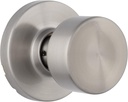 Miseno MLK4080 Tuscora Shaker Passage Door Knob Set with Round Rose - Satin Nickel