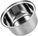 Zerodeko Stainless Steel Pot Liner for Cooking Compact Hot Pot Liner for Induction Cookers Lightweight Kitchen Cookware for Personal Use