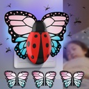 Fly Trap Indoor, Plug in Flying Insect Trap, Effective Fruit Fly Traps for Indoors, House Indoors Fly Trap for Fruit Flies, Gnats, Moths and Other Flying Houseflies(1 Device + 3 Pair of Glue Cards)