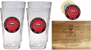 R and R Imports Western Kentucky Hilltoppers Officially Licensed Kitchen Pack - Wood Cutting Board, 4 Pint Glasses & Magnetic Bottle Opener