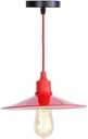Postmodern Pendant Lights Loft Russia Pendant Lamp Iron PVC Hanging Lamp Lampshade for Kitchen Dining Home Lighting E27 AC 110V-240V Flush Mount Light (Color : 26cm)