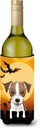 Caroline's Treasures BB1760LITERK Halloween Jack Russell Terrier Wine Bottle Hugger Bottle Cooler Sleeve Hugger Machine Washable Collapsible Insulator Beverage Insulated Holder