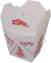 Pack of 15 Chinese Take Out Boxes PAGODA 8 oz / Half Pint Party Favor and Food Pail
