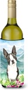Caroline's Treasures CK2544LITERK Mountain Flowers Boston Terrier Wine Bottle Hugger Bottle Cooler Sleeve Hugger Machine Washable Collapsible Insulator Beverage Insulated Holder