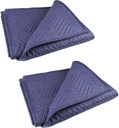 2 Moving Blankets 40"x 72" Heavy Duty Packing Blankets for Moving Shipping Thick Furniture Wrapping for Moving Supplies Professional Quilted Shipping Blankets