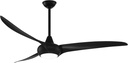 Minka-Aire F848-CL Light Wave 65" Ceiling Fan with LED Light and Remote Control in Coal Finish