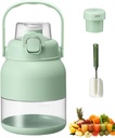 Electric Citrus Juicer, 17/29 Oz Juicer & Blender Machine, With Straw, Two Lids, Portable All-In-One Juicing & Sipping for Smoothies, Shakes, Food Prep & Frozen Blending