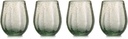 Fifth Avenue Riley Stemless Glasses (Set of 4), Clear