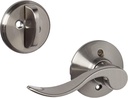 Schlage Lock Company F59 Acc 619 LH Accent Handleset Interior Lever (Satin Nickel)