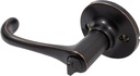 Stone Harbor Hardware Memphis Door Lever, Privacy (Bed/Bath) Latch, Vintage Bronze