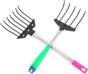 BESPORTBLE 2pcs Garden Hand Rakes Heavy Duty Multi-Teeth Soil Cultivating Tool for Efficient Planting and Loosening Soil Ergonomic Grip for Comfortable Use Your Garden