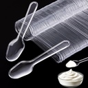 550 Pcs Tasting Spoons Disposable Mini，Small Sample Spoon Tasting Dessert Spoons for Cake, Yogurt, Jello, Jam and Pudding (Clear)