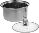 Mobestech Stainless Steel Hotpot Cooking Pot Lid Induction Compatible Small Soup Stockpot for Home Cooking Suitable for Electric Stove and Restaurant Use