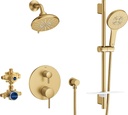 Grohe 29431GN0 Timeless Pressure Balance Shower Set, Brushed Cool Sunrise