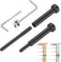 20 Pack Black Invisible Cable Railing Kit, T316 Stainless Steel Swage Tensioner Terminal for 1/8" Cable Railing System, Invisible Receiver and Stud End Hardware for 4x4 2x2 Wood & Metal Post