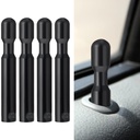 4Pcs Car Door Lock Knobs, Auto Interior Door Lock Bolt Pin Covers for F-150, Black Door Control Post Pull Pins Replacement Parts, Vehicle Inner Accessories for Most Cars (5421850-A)
