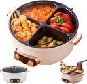 Four Grid Multifunctional Stew Pot, 6/7l Large Capacity Multifunctionals Four-Grids Electric Cooker, 4-Flavor Chinese Shabu Shabu Pot for Home Party (7L)