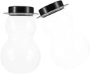 Didiseaon 2pcs Snowman Sealed Beverage Bottles Drink Holders for Juice and More for Christmas Parties and Daily Use