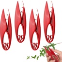 Lothee 4 Pack 4.3 Inches Bonsai Scissors Small Herb Garden Pruning Shears Stainless Steel Blade Handheld Snips with Replacement Blade Grip Handle for Flower Bud Plants Embroidery Knitting DIY Crafts