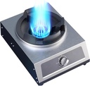 Stainless Steel Single Burner,40kw Desktop Gas Stove,LPG Gas Stove,Thermocouple Protection,Suitable for Apartments and Indoors, 18648