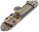 1 PC Barrel Bolt Latch - Slide Door Lock Finished with Antique Brass Color with Screws, Length 5.6-in (14.2 cm)