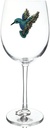THE QUEENS' JEWELS Hummingbird Jeweled Stemmed Wine Glass, 21 oz. - Unique Gift for Women, Birthday, Cute, Fun, Not Painted, Decorated, Bling, Bedazzled, Rhinestone