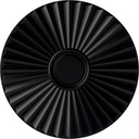 Ekena Millwork CM20SHBLF Shakuras Ceiling Medallion for Canopies up to 5", Jet Black