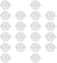 Angoily 50pcs Cupcake Storage Boxes Lids Chic Packaging for Individual Cake Cups for Weddings Parties and Festivals Transparent Design for and Secure Transport