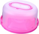 Sealable Cake Carrier with Locking Lid Sturdy Lightweight Compact Cake Holder for Transporting Pastries for Travel