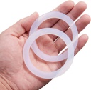 8 PCS Replacement Spare Food Grade Silicone (Better Than Rubber) Gasket Seal Ring For Aluminium Stovetop Coffee Maker Pots Bialetti Moka Express Dama 6 Cups