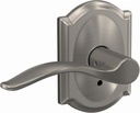 Schlage FC172PEN619CAM Schlage FC172-PEN-CAM Custom Pennant Non-Turning Two-Sided Dummy Door Lever Set with Camelot Trim