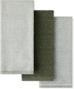 KitchenAid® Evergreen Design Series Heavyweight Textured Oversized Kitchen Towels 3-Pack Set, Absorbent 100% Cotton, Dual-Purpose, Deep Forest Green, 18"x28"
