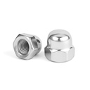 M8 (30 Pack) Stainless Acorn Nuts, 304 Stainless Steel(18-8) Bright Finish Fully Threaded, Anti Corrosion Coarse Commercial Grade Hardware for Boats, Dock, Car