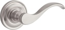 Baldwin Reserve 9BR3520-013 Traditional Curve Right-Handed Passage Lever in Satin Nickel