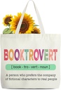 Book Tote Bag - Bookish Canvas Tote Bags - Book Lover Shoulder Bag