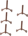 Cabilock 5pcs Wooden Plate Stand Holder Display Rack for Home Office Plate Bracket Stable and Storage Rack