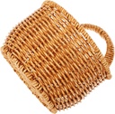 Ciieeo Small Woven Basket Kitchen Storage Bread Fruit Vegetable Natural Rattan Design for Friends Family