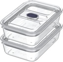 Prepara LatchLok Click 4.3 Cup Food Storage Container, Set of 2, Storm