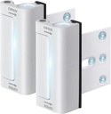 Home Security Door Reinforcement Lock, 2-Pack Upgraded White Front Door Locks for Kids Safety Withstand 800 lbs, Toddler Child Proof Door Lock, Extra Door Lock from Inside Prevent Unauthorized Entry