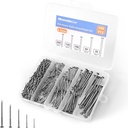 5 Sizes Hardware Nails Assortment Kit, Flat Nails for Picture Wall Hanging, Wood Nails, Common Nails Hanging Nails, 600 PCS