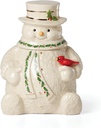 Lenox 892957 Happy Holly Days Snowman Cookie Jar, 4.85, Ivory