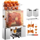 VBENLEM 110V Commercial Orange Juicer Machine, with Pull-Out Filter Box, Electric Citrus Juice Squeezer, 22-30 Oranges Per Minute, Lemon Making Machine, 304 Stainless Steel Tank and PC Cover
