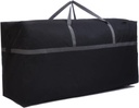Heavy Duty 600D Outdoor Patio Cushion Furniture Organizer Bag Waterproof and Dustproof, 62 inches L x 22 inches W x 30 inches H for Patio Furniture Cushions and Other Storage Items