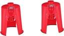 Hemoton 2pcs Creative Soda Drink Dispenser Stand with Faucet Red Food-grade Beverage Dispenser Keeps Carbonated Drinks Fresh Easy to Use with Bottles for Home and Parties